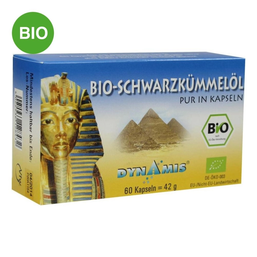 Dynamis Ãgyptisches SchwarzkÃ¼mmelÃ¶l Bio PUR Kapseln