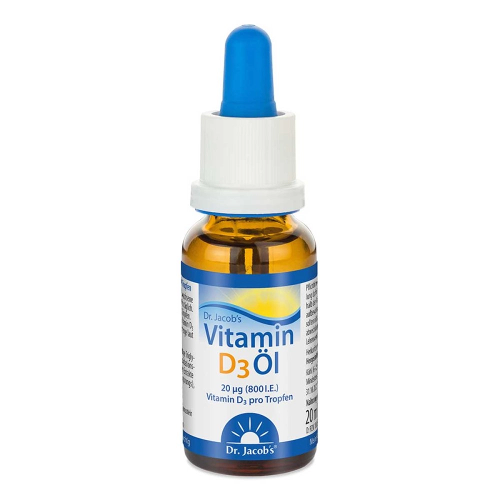 Dr. Jacob's Vitamin D3 Ãl 640 Tropfen 800 IE D3 vegetarisch
