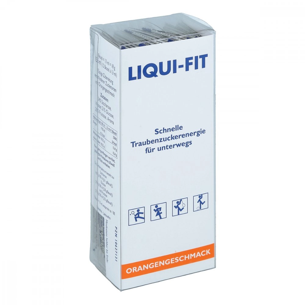 Liqui Fit Orange flÃ¼ssige ZuckerlÃ¶sung Beutel