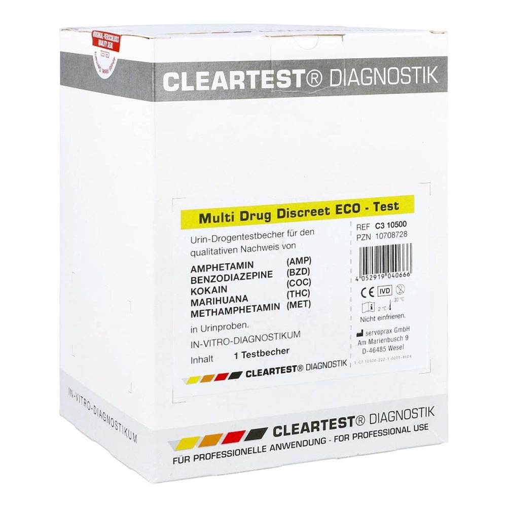 Cleartest Multi Drug Discreet Eco-test 5fach