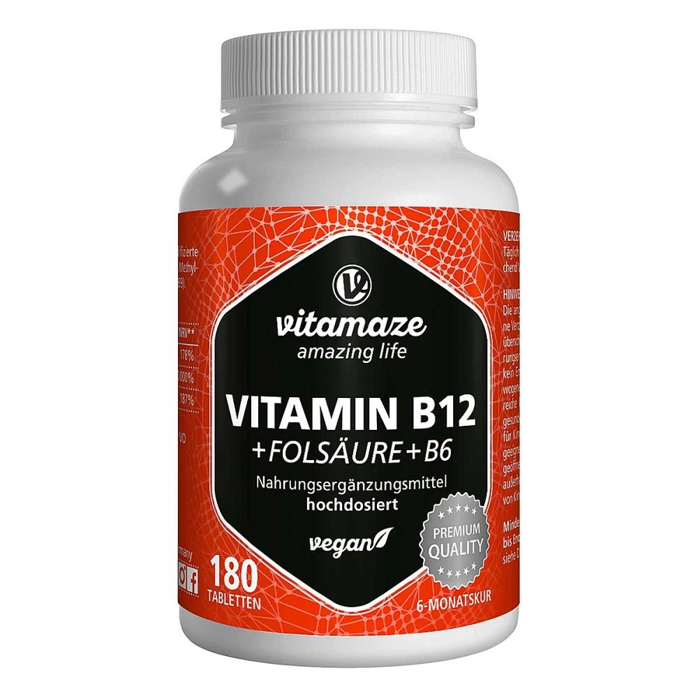 Vispura VITAMIN B12 1.000 Î¼g hochdos.+B9+B6 vegan