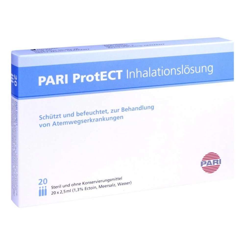 Pari Protect InhalationslÃ¶sung mit Ectoin Ampullen