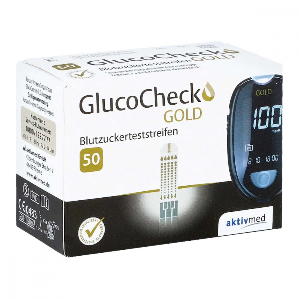 Gluco Check Gold Blutzuckerteststreifen
