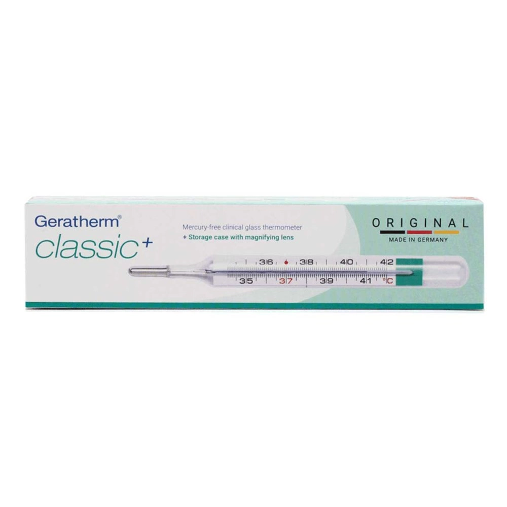 Geratherm classic+ Glasthermometer mit AufbewahrungshÃ¼lle