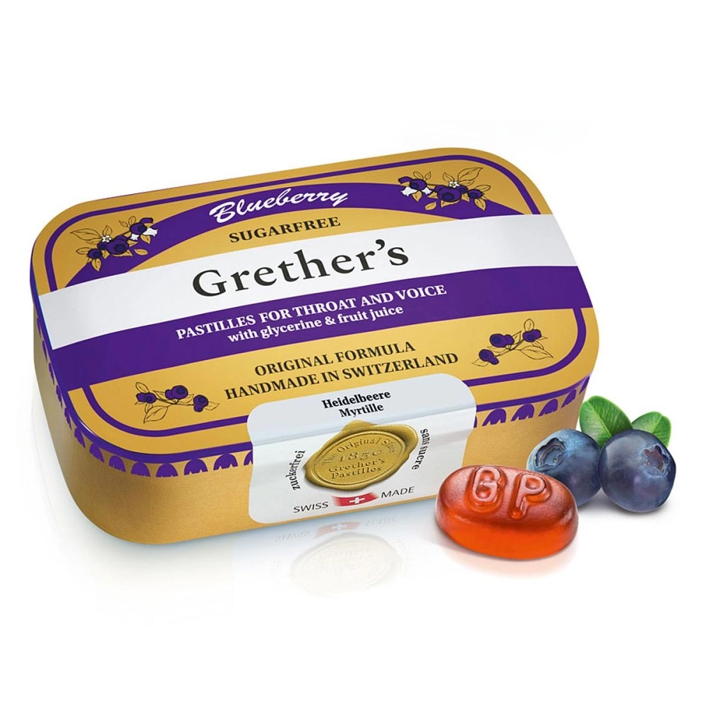 Grethers Blueberry Zuckerfrei Pastillen