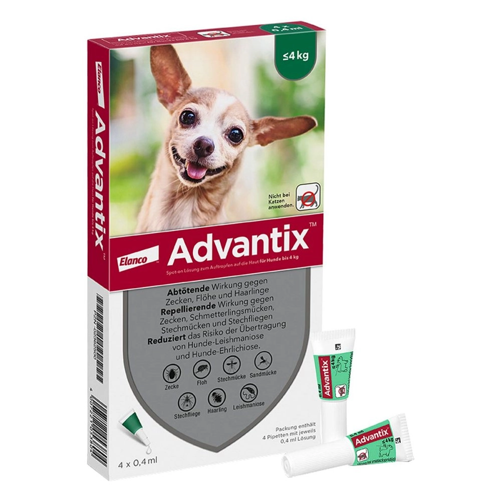 Advantix Spot-On fÃ¼r Hunde bis 4 kg