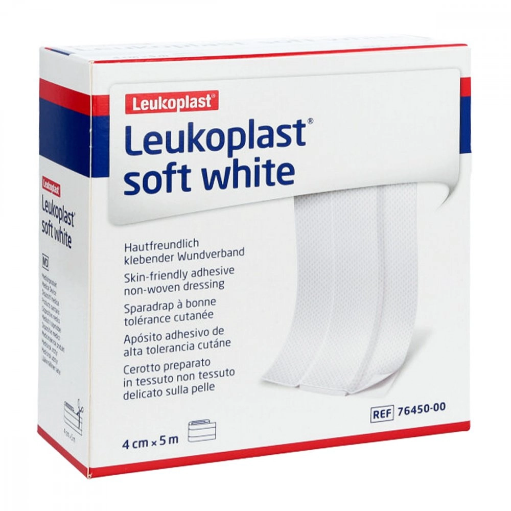Leukoplast soft white Pflaster 4 cmx5 m Rolle