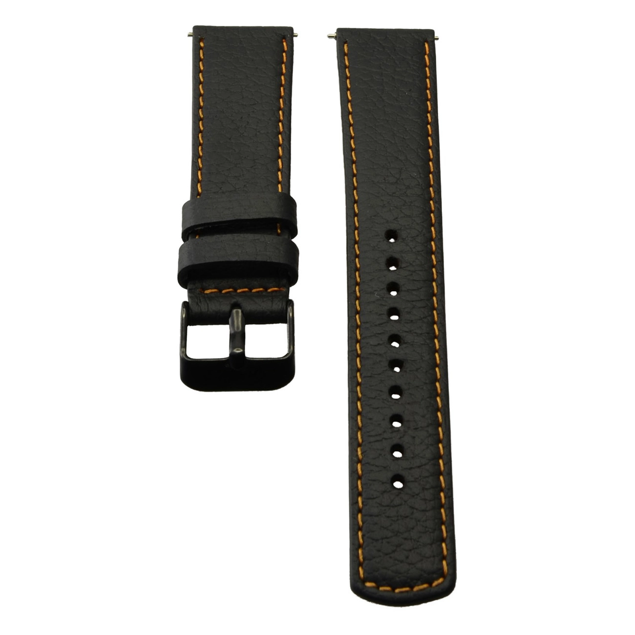 Mike Galeli Lederarmband für Samsung Watch Active 2 | Farbe: Schwarz | Ersatzarmband | Smartwatch nicht im Lieferumfang enthalten