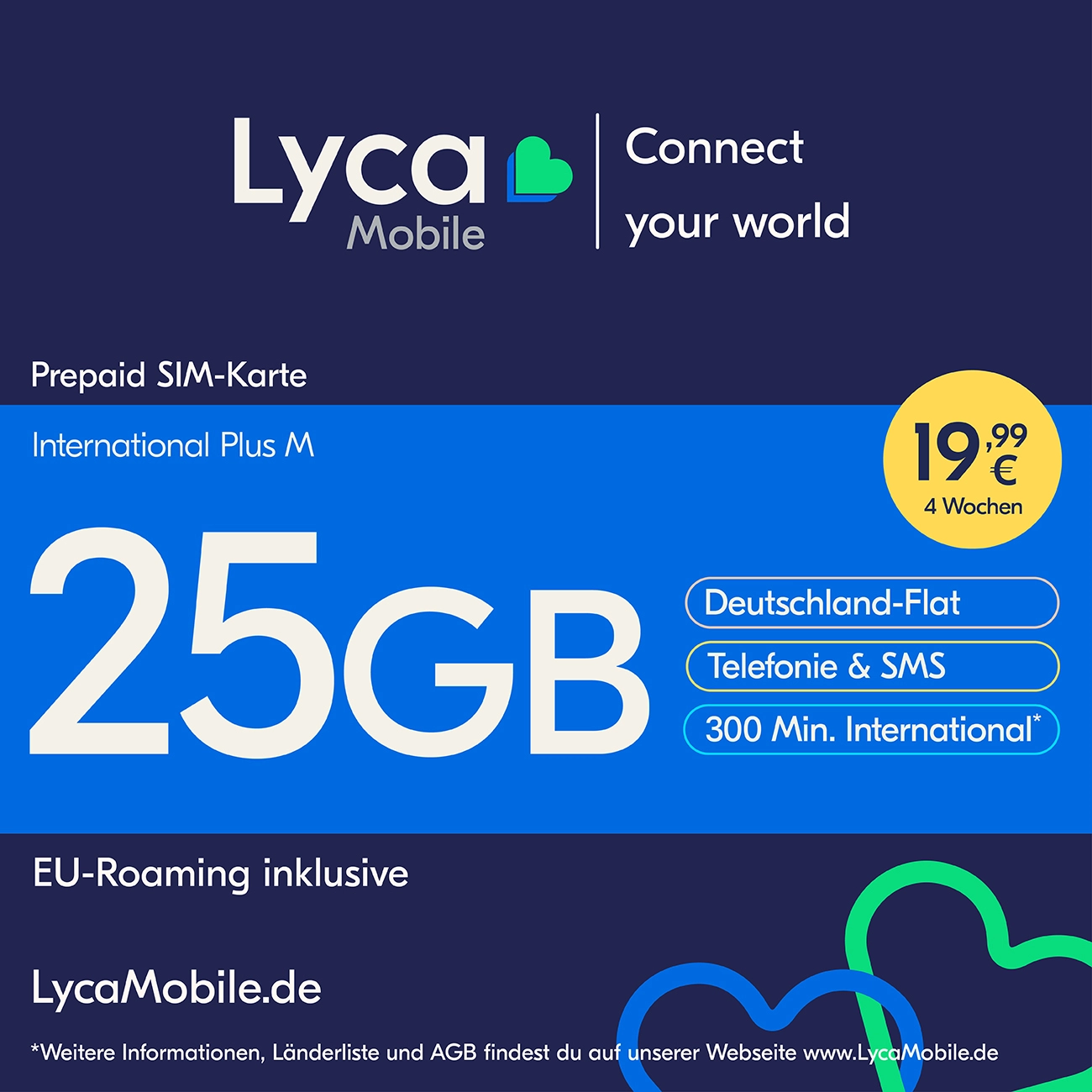 Lyca Mobile | Prepaid | Smartphone Sim Karte | ohne Vertrag | national | international