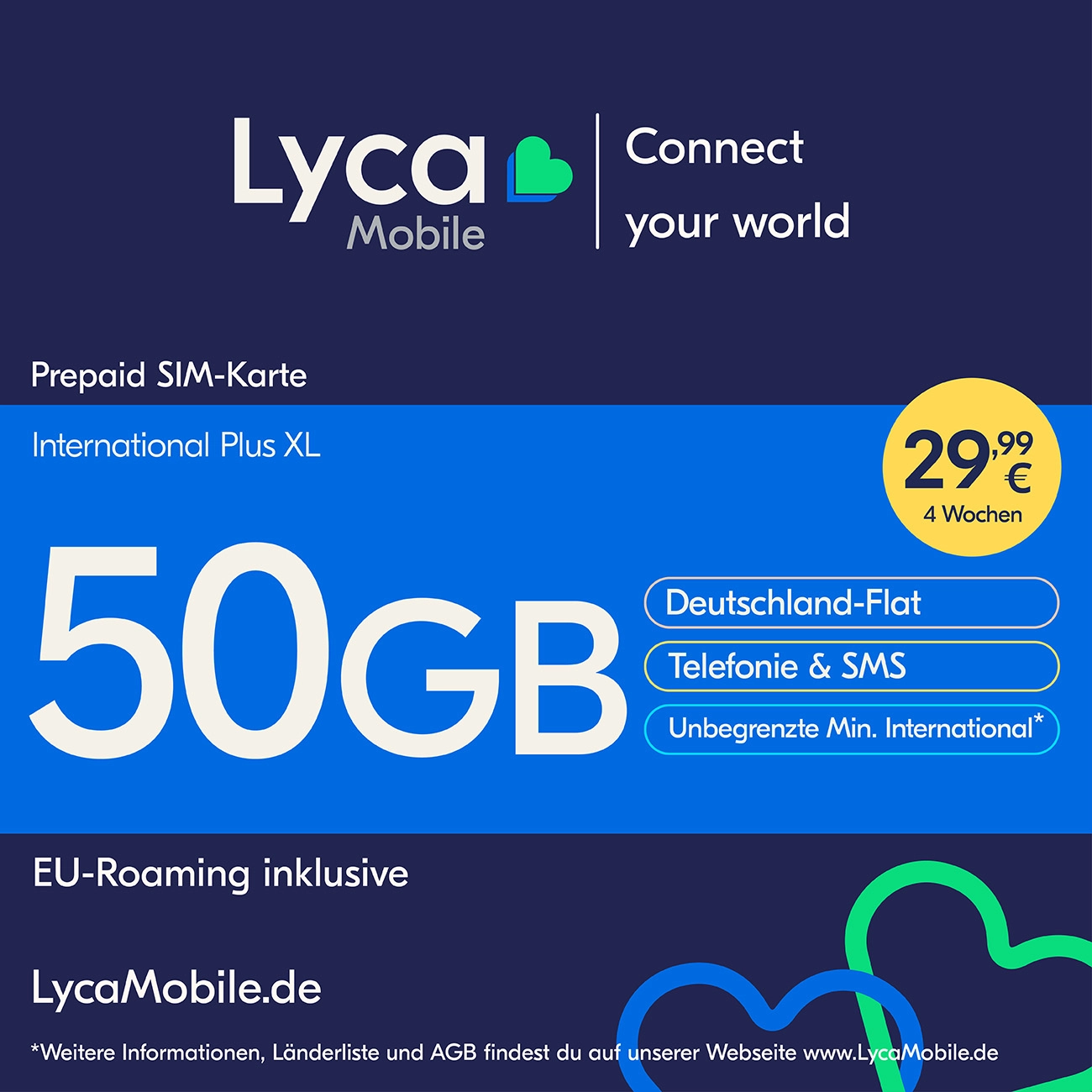Lyca Mobile | Prepaid | Smartphone Sim Karte | ohne Vertrag | national | international