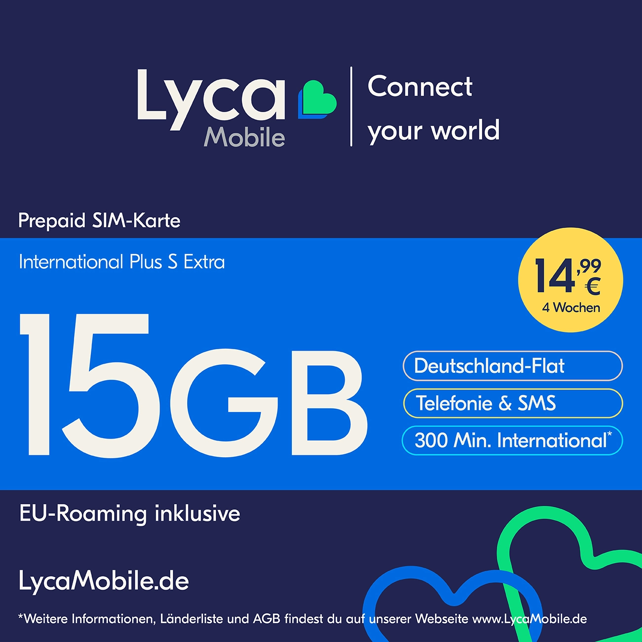 Lyca Mobile | Prepaid | Smartphone Sim Karte | ohne Vertrag | national | international