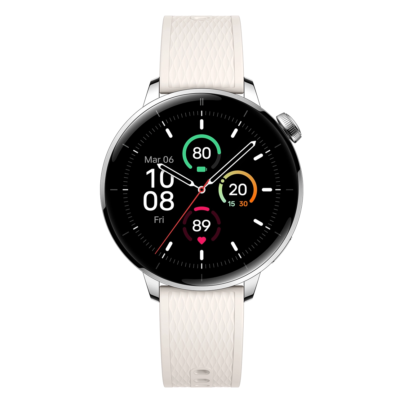OnePlus Watch 3 silber | Smartwatch | Wear OS by Google + ROTS | Schlafüberwachung | Herzfrequenz | SpO2-Überwachung | Über 100 Sportmodi