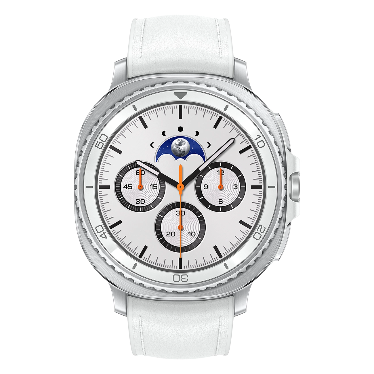 Samsung Watch8 Classic weiß | Smartwatch | 1.3" Super AMOLED | Edelstahl | 64 GB Speicher | LTE | Wear OS | Gesundheitsmessung