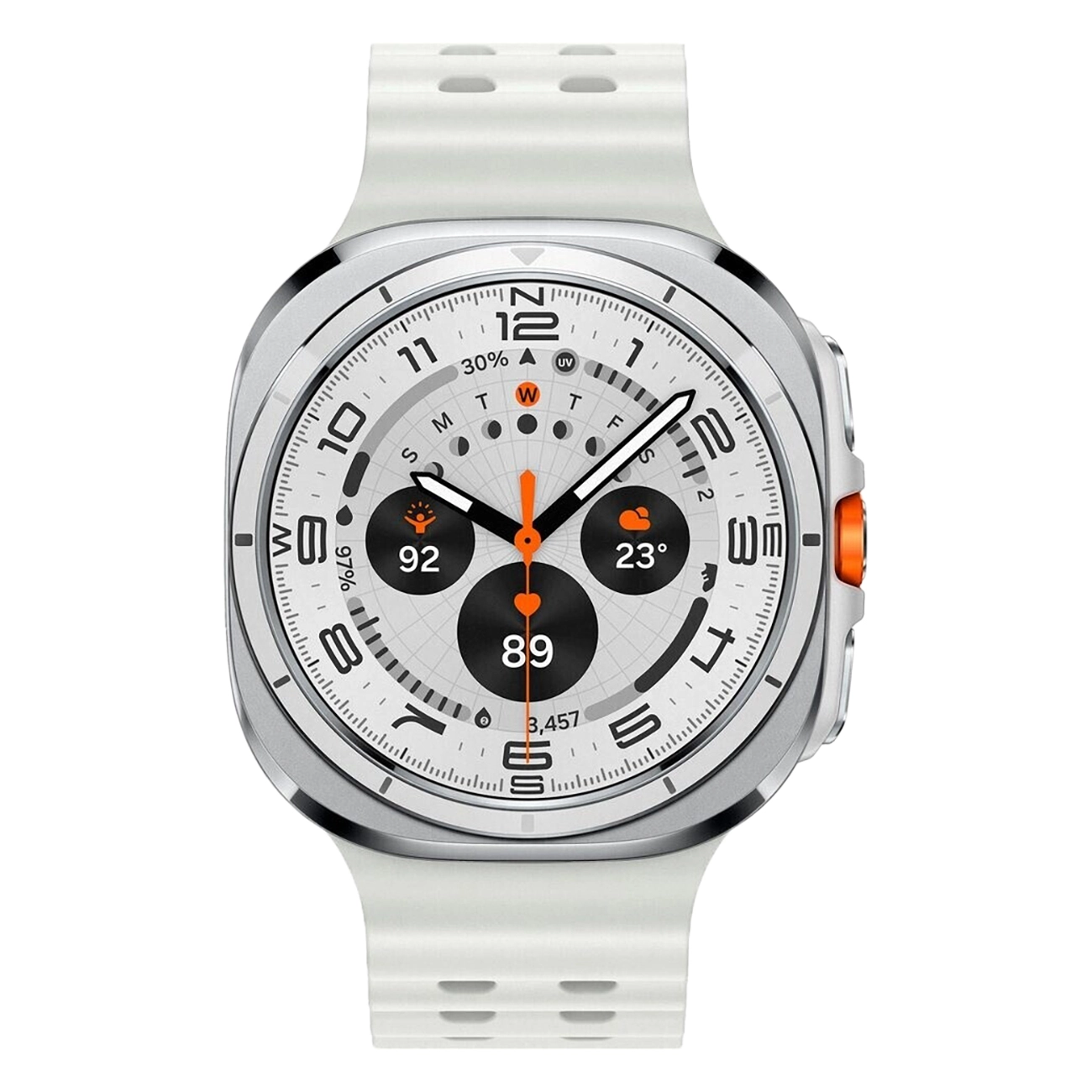Samsung Galaxy Watch Ultra weiß | Smartwatch | 1.5 Zoll Super AMOLED Display | 64 GB Speicher | Bluetooth 5.3 | LTE | Wear OS | IP68 Schutzart