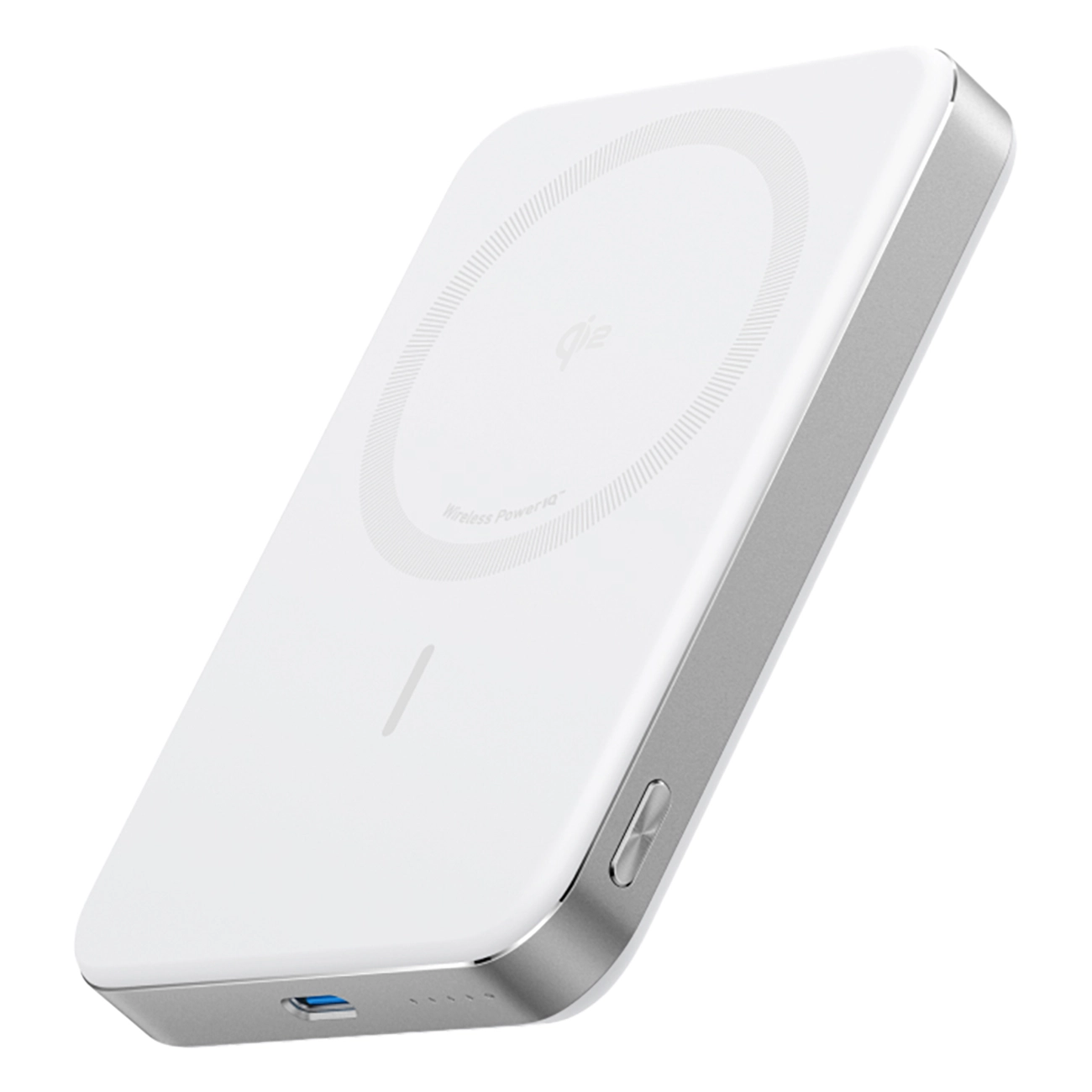 Anker MagGo weiß | Powerbank | Kabelloses Laden mit 15W | Hocheffiziente Leistungsumwandlung | Ergonomisches Design | ActiveShield 2.0