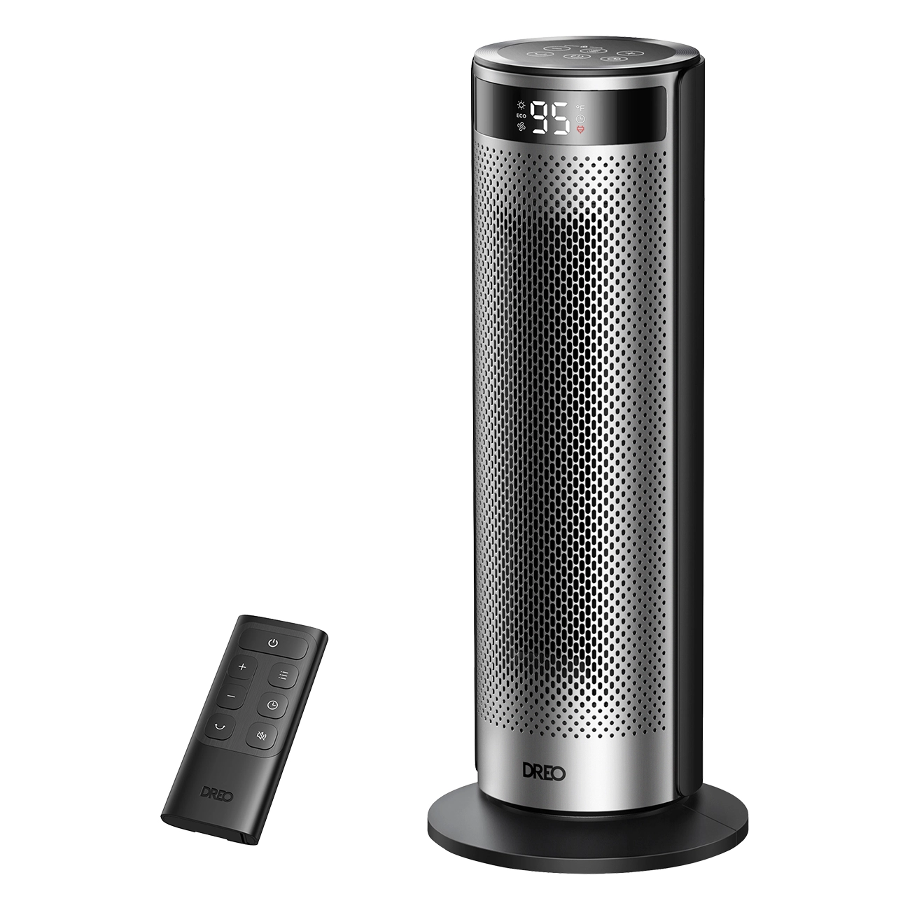 Dreo Solaris 628 | Heizlüfter | 2000 W | Hochgeschwindigkeits-Dual-DC-Motor | Überdimensionierte PTC-Heizleistung | Shield360˚ | 34 dB