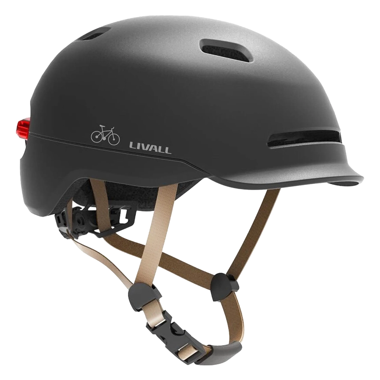 LIVALL C20 Neo black | Fahrradhelm | Patentierte Sturzerkennung | SOS-Alarm | Intelligente Beleuchtung | Bremswarnleuchten | Automatisches Ein-/Ausschalten