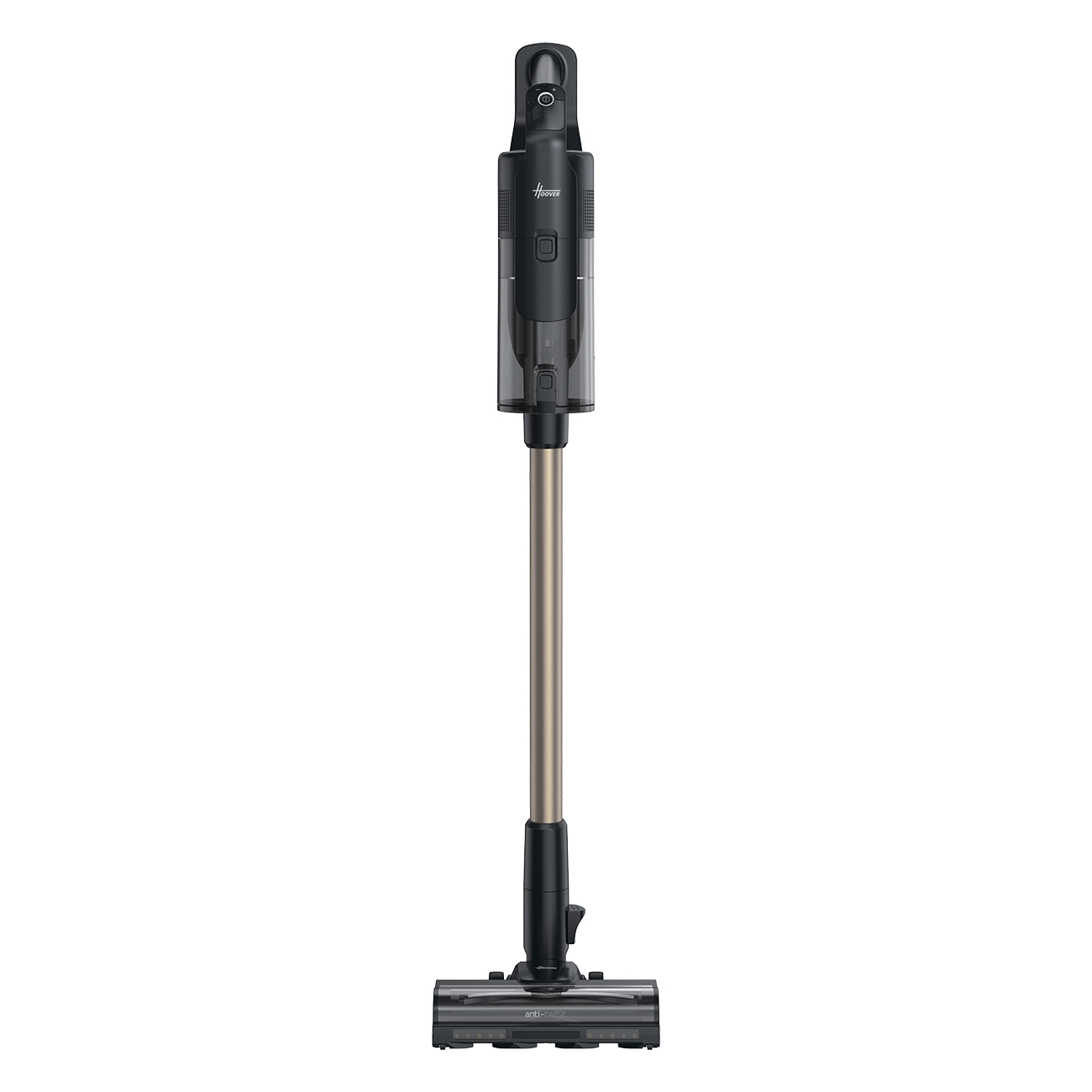 Hoover HF610P schwarz | Akkustaubsauger | 0.7 L Staubbehälter | SmartAdapt-Düse | 90 Min Laufzeit | Dual-Way-Technologie | PARK&GO Funktion
