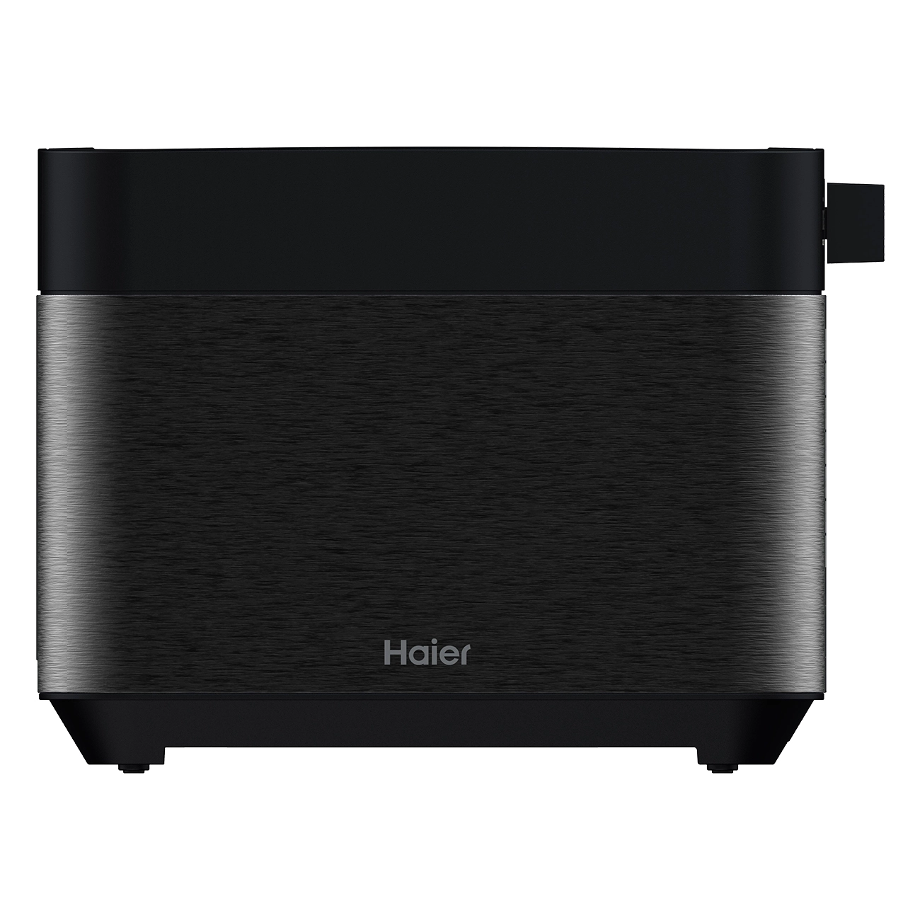 Haier HTO5A3 011 schwarz | Toaster | Touchpanel | Manueller Hebemechanismus | Lift & Look Funktion | Krümelschublade | 2 Schlitze | 7 Toaststufen