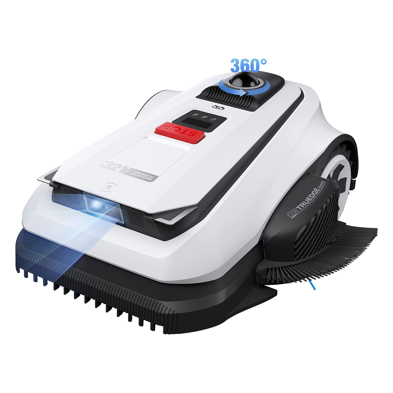 Ecovacs GOAT A1600 LiDAR PRO weiß | Mähroboter | TrueEdge Trimmer | Superschnelles Laden | HoloScope 360 | Schneiden mit Doppelklingenscheiben