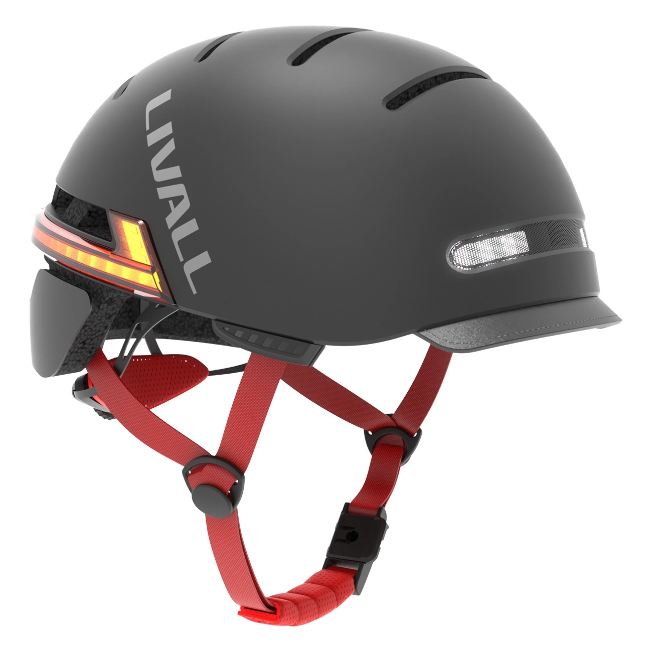LIVALL BH51M NSO II schwarz | Fahrradhelm | Größe L | intelligente Warnleuchten | LED-Blinker | SOS-Warnung | Walkie-Talkie | Bremswarnlicht | Anti-Loss-Alarm