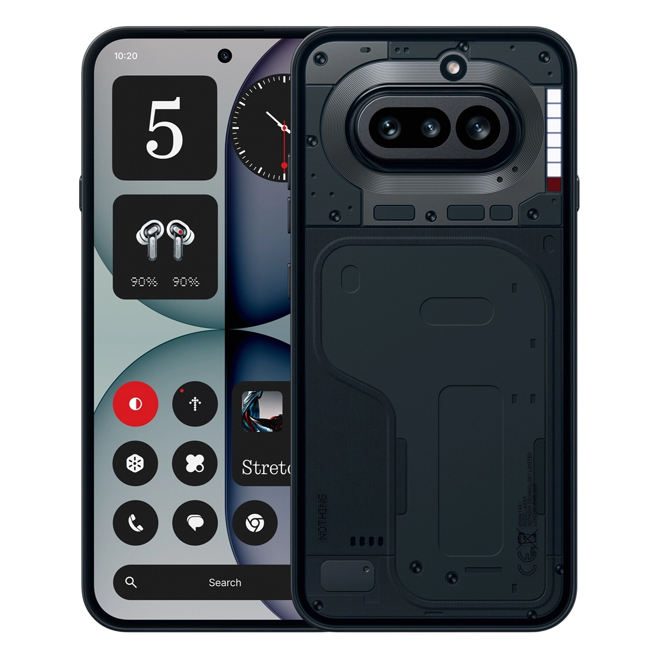 Nothing Phone (4a) schwarz | Smartphone | 6.78" AMOLED-Display | leuchtende Gylph-Bar | 50MP 4K-Hauptkamera mit 70x Zoom | 5080 mAh Akku | 50W Schnellladen