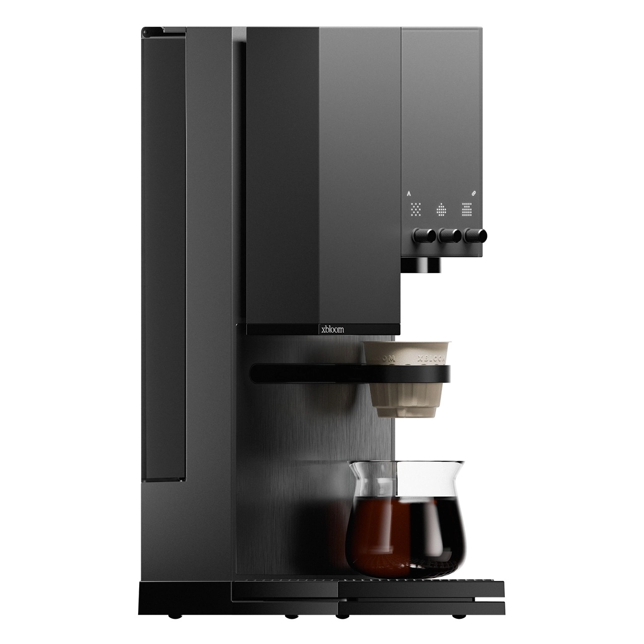 xBloom Studio schwarz | Kaffeemaschine | smarte Kaffeezubereitung | Premium-Kegelmahlwerk | schlankes modernes Design | minimalistische Kücheneinrichtung