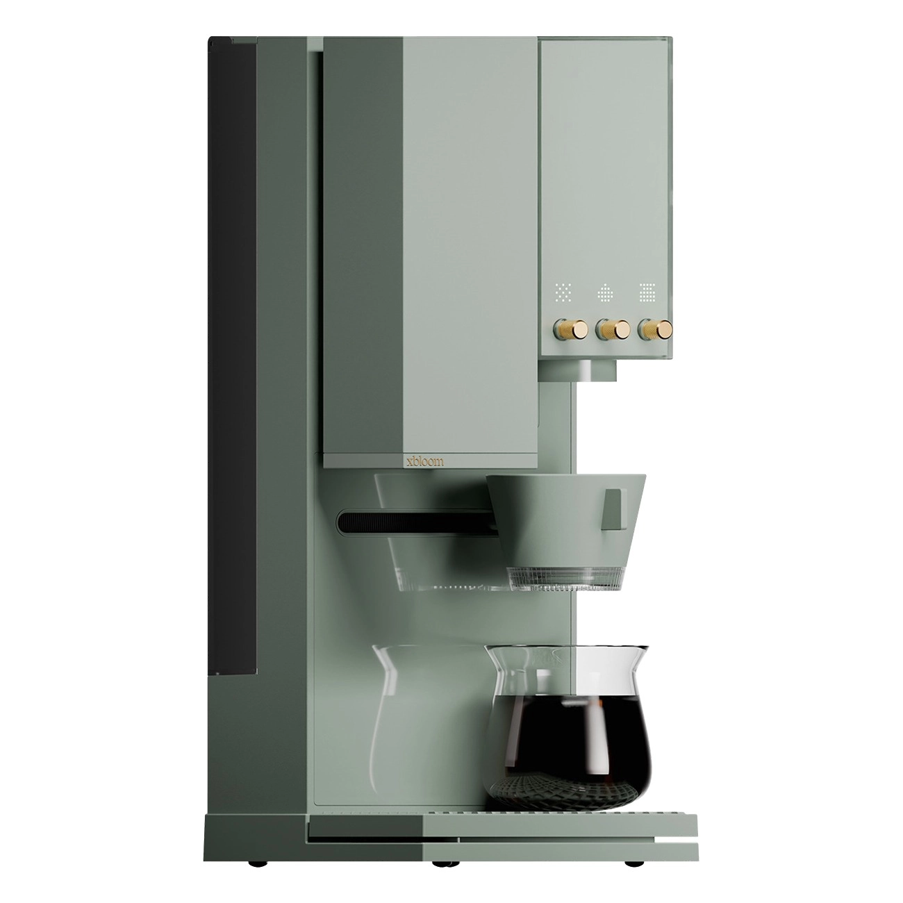 xBloom Studio gold-grün | Kaffeemaschine | smarte Kaffeezubereitung | Premium-Kegelmahlwerk | schlankes modernes Design | minimalistische Kücheneinrichtung