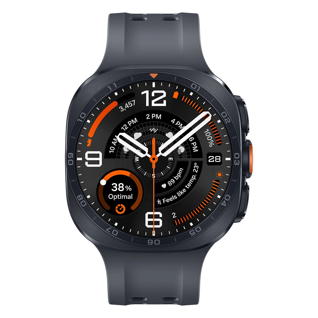 Samsung Galaxy Watch Ultra2 grau | Smartwatch | 47 mm | 1.5 Super AMOLED | Titangehäuse | Fitnessindex | Herzgesundheit | EKG & Blutdruckmessung | LTE
