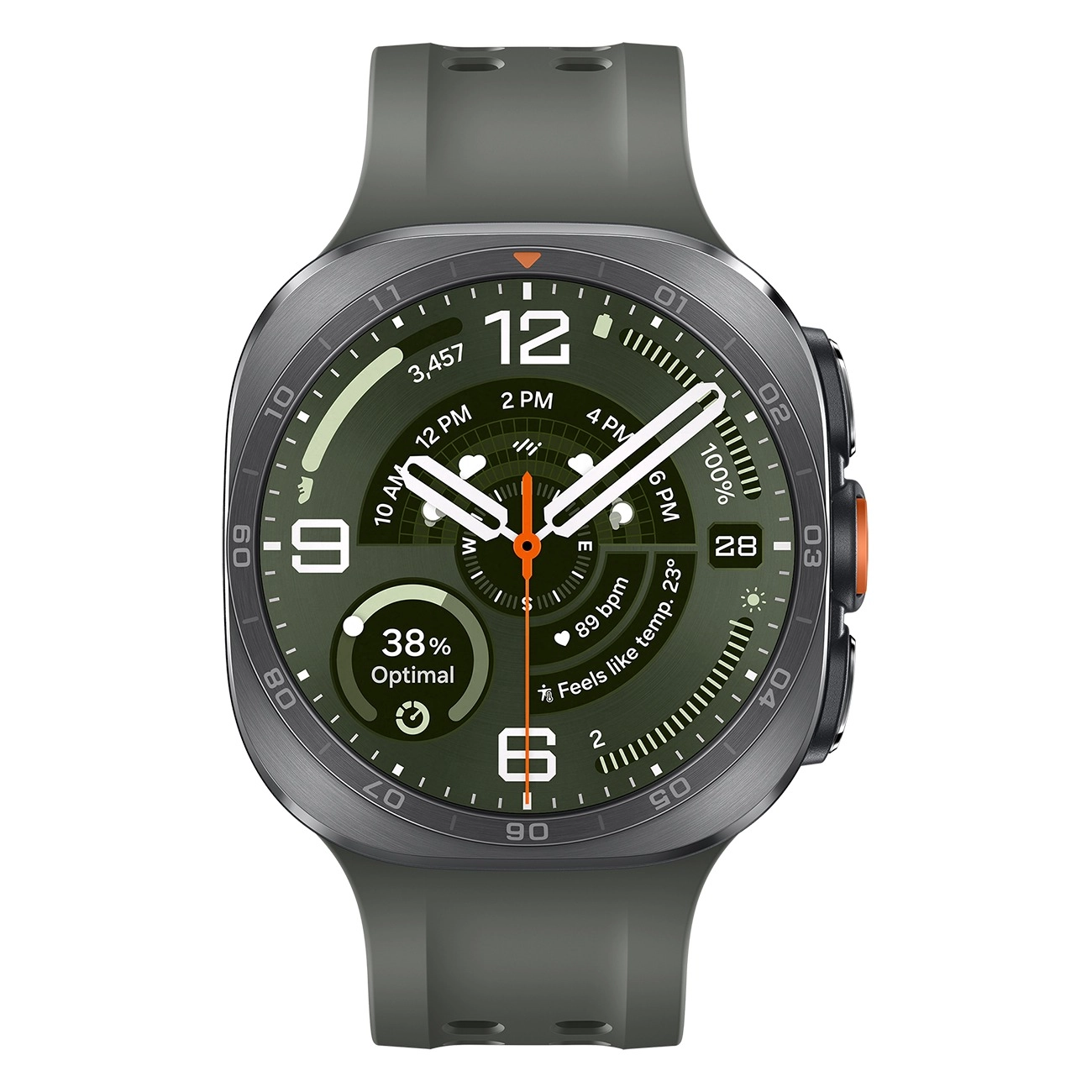 Samsung Galaxy Watch Ultra2 silber | Smartwatch | 47 mm | 1.5 Super AMOLED | Titangehäuse | Fitnessindex | Herzgesundheit | EKG & Blutdruckmessung | LTE