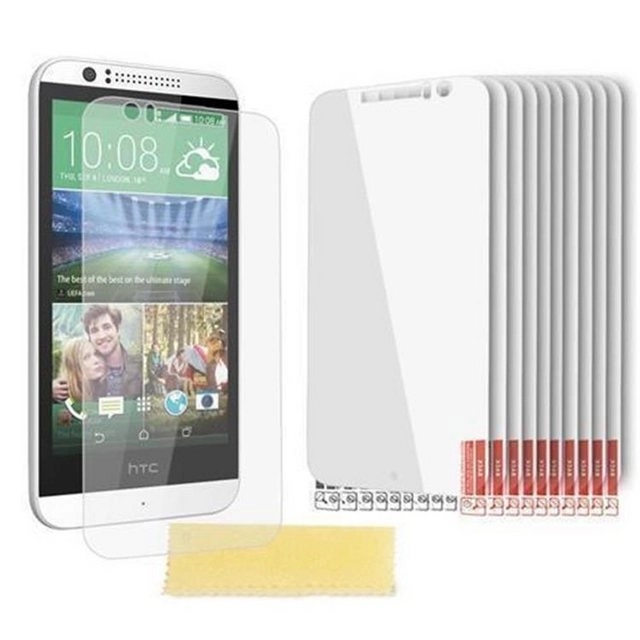 Cadorabo Displayschutzfolien für HTC DESIRE 600 - Schutzfolien in HIGH CLEAR ? 10 Stück hochtransparenter Schutzfolien gegen Staub, Schmutz und Kratzer