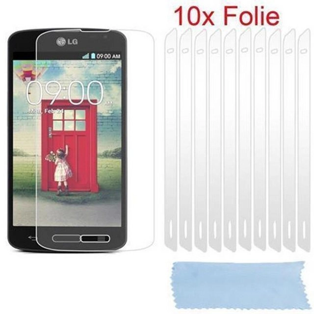 Cadorabo Displayschutzfolien für LG L90 - Schutzfolien in HIGH CLEAR ? 10 Stück hochtransparenter Schutzfolien gegen Staub, Schmutz und Kratzer