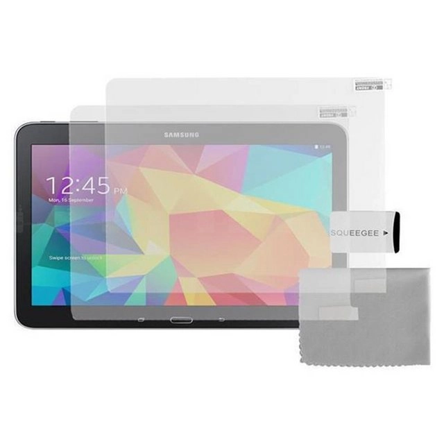 Cadorabo Displayschutzfolien für Samsung Galaxy TAB 4 10,1" Zoll - Schutzfolien in MATT CLEAR ? 2 Stück antireflektierende, matte Anti-Reflex-Schutzfolien