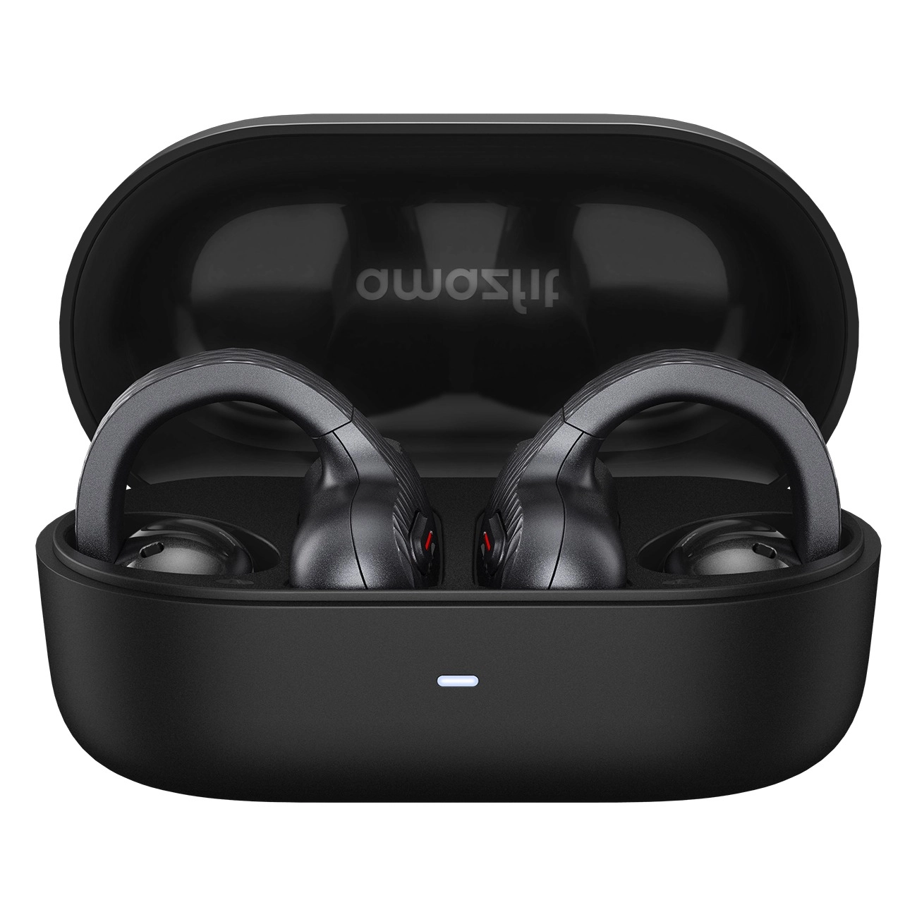 Amazfit Up schwarz | Open-Ear Earbuds | Clip-on-Design | reduziert Hintergrundgeräusche | 24 h Akkulaufzeit mit Ladecase | mit Amazfit Watches kompatibel | IPX4
