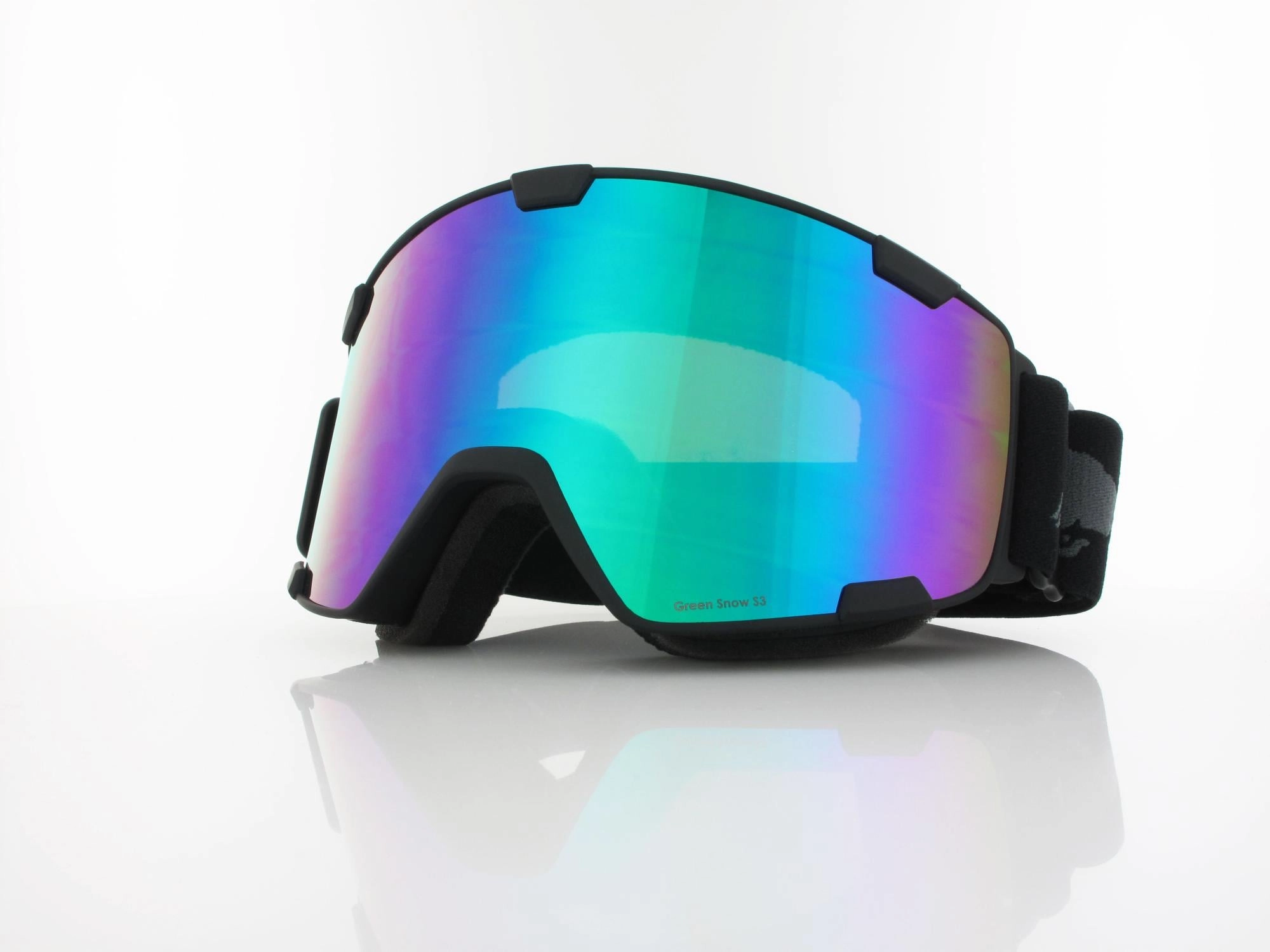 Red Bull SPECT PARK 18GR3 matt black black strap grey logo / brown with green mirror