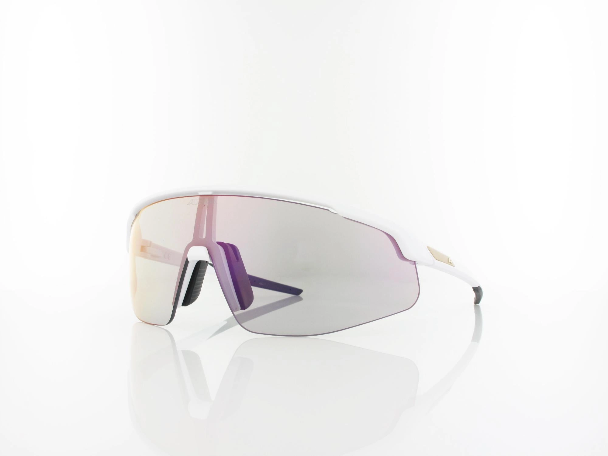 ALPINA Turbo Pro QV A8747 511 145 white matt / QV rainbow mirror