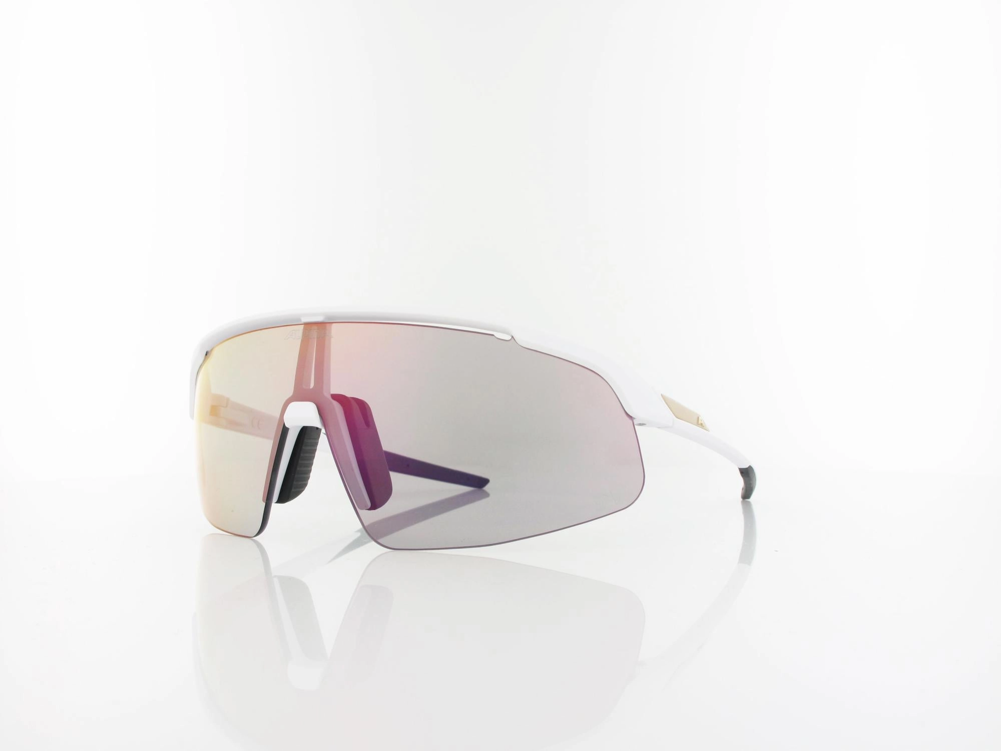 ALPINA Turbo Pro S QV A8750 511 135 white matt / QV rainbow mirror