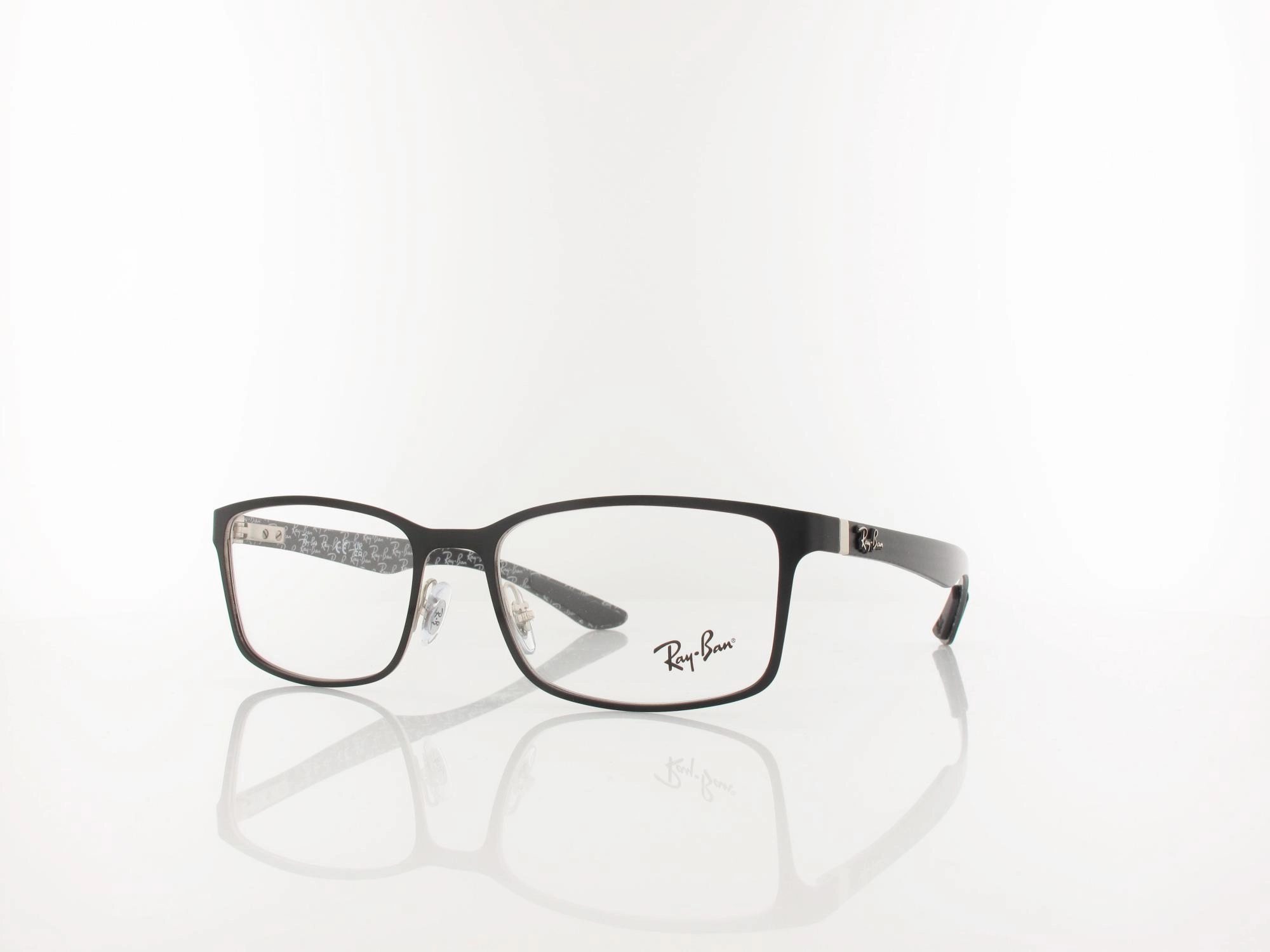 Ray Ban RX8424 2997 55 mattschwarz silber