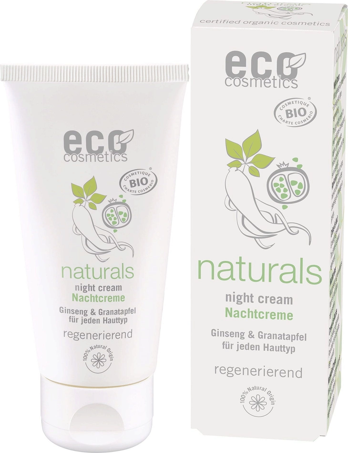 eco cosmetics Nachtcreme Ginseng & Granatapfel - 50 ml