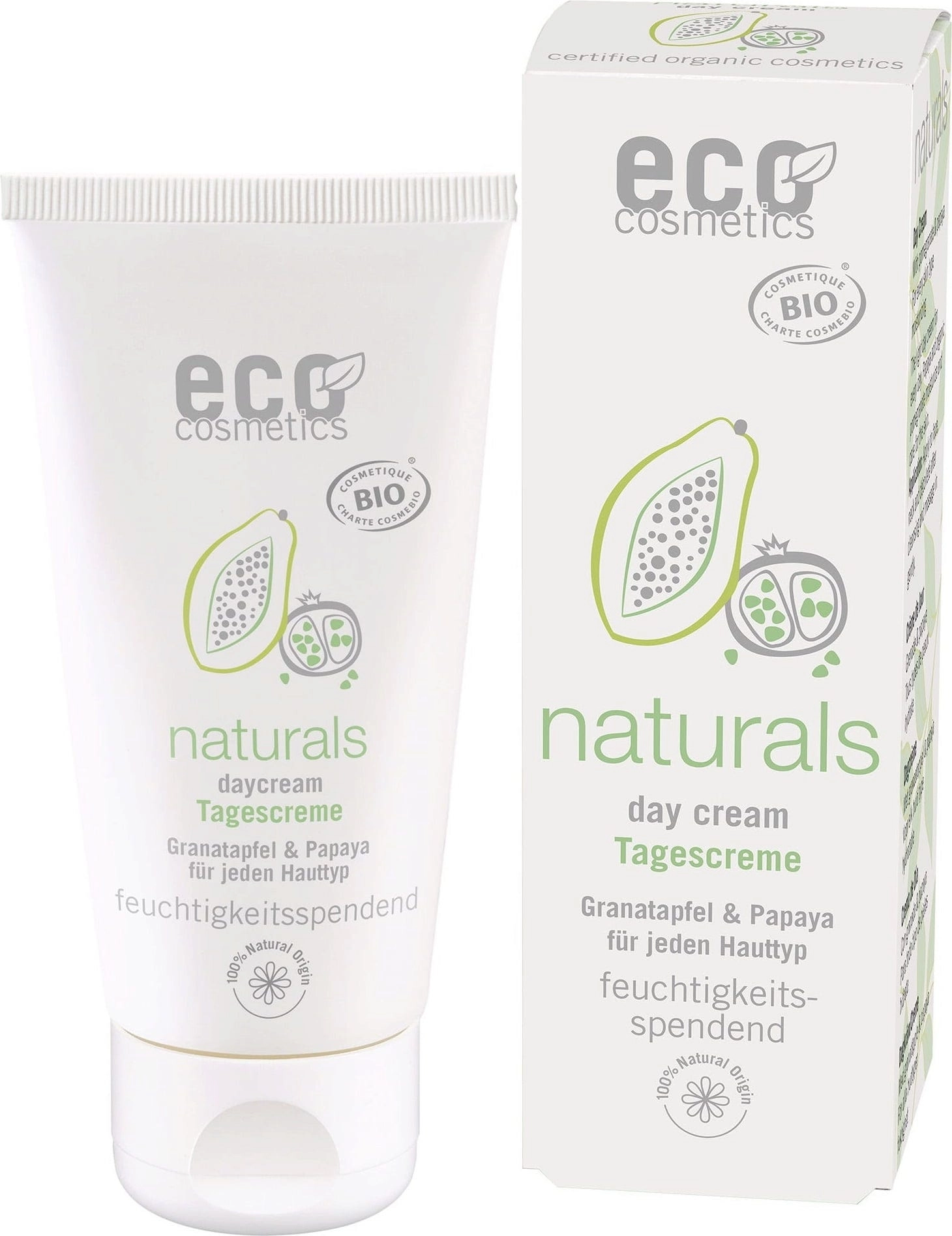 eco cosmetics Tagescreme Granatapfel & Papaya - 50 ml