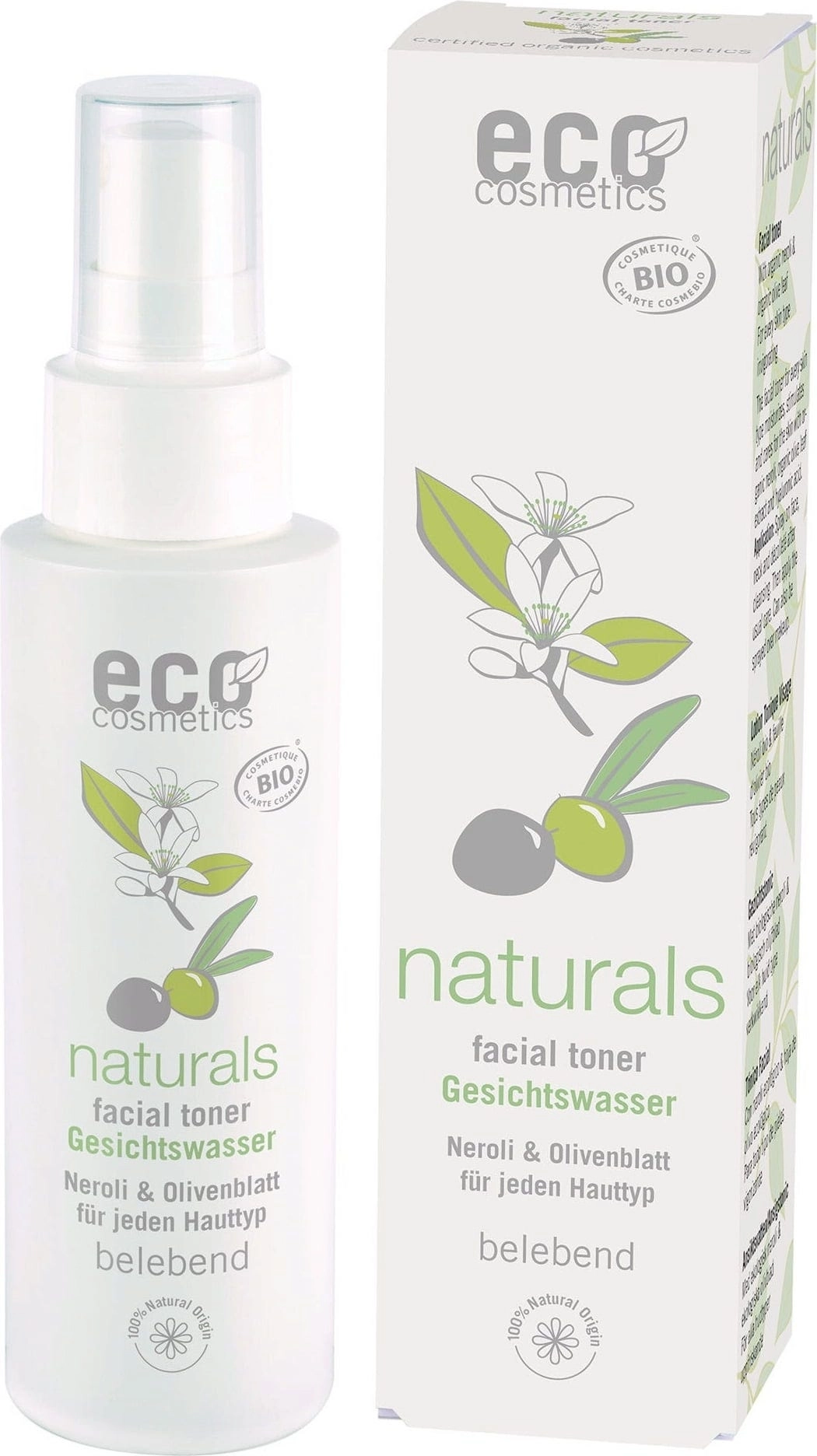 eco cosmetics Gesichtswasser Orange & Olive - 100 ml