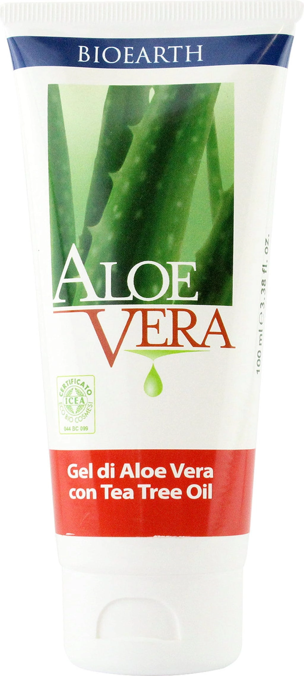 BIOEARTH Aloe Vera Gel mit Bio-Teebaum - 100 ml