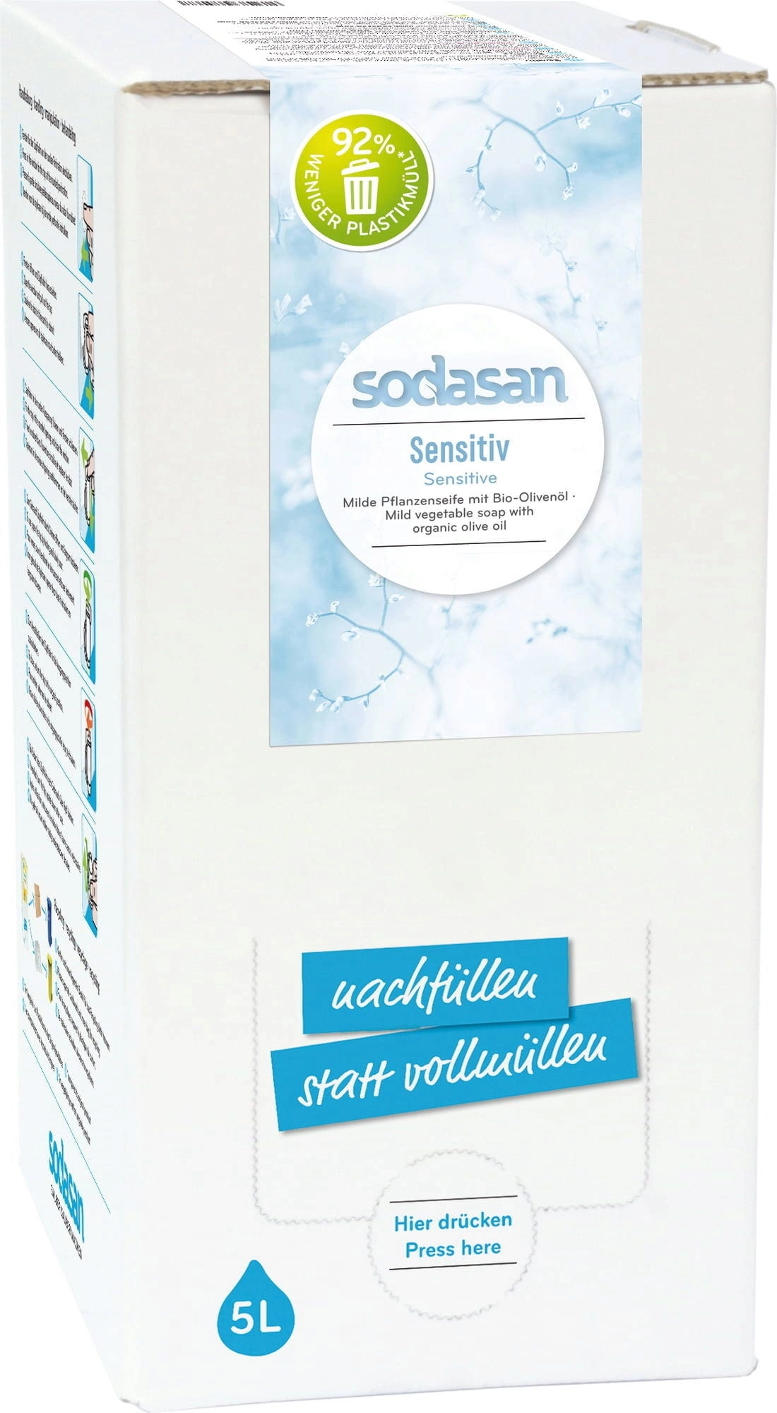 SODASAN Flüssigseife Sensitiv - 5 l