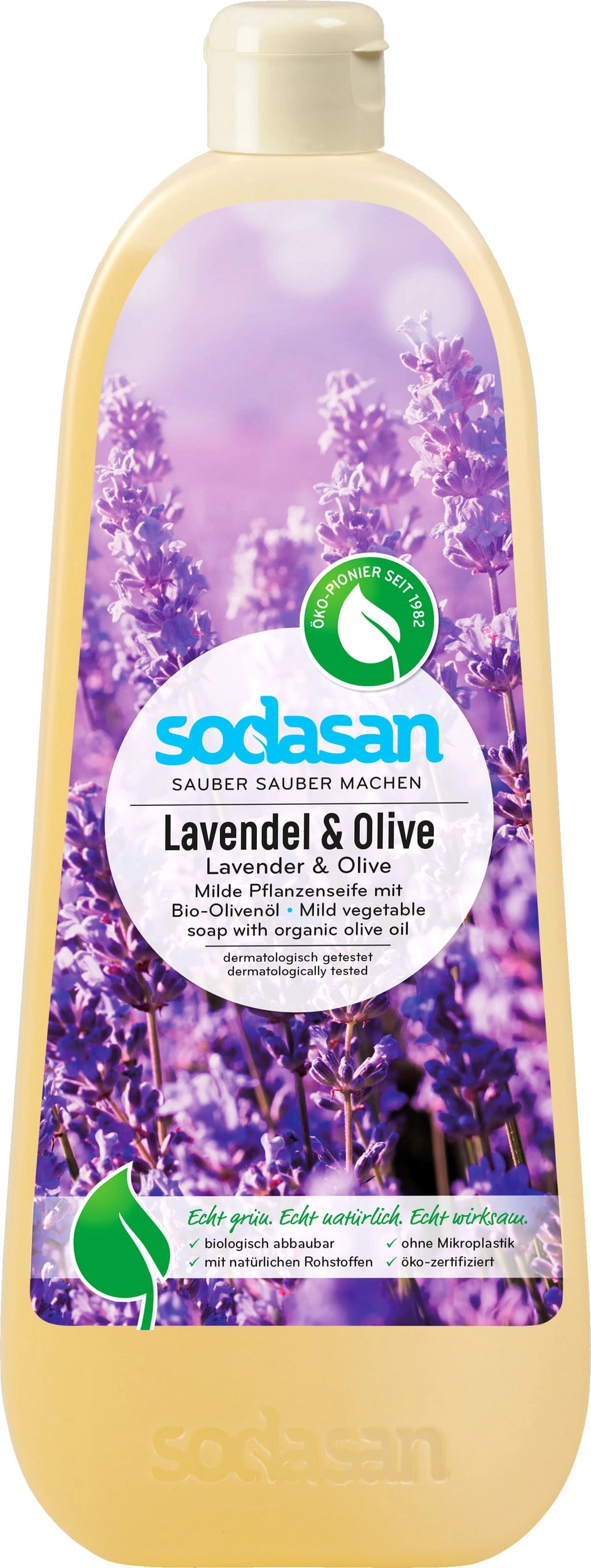 SODASAN Flüssigseife Lavendel & Olive - 1 l