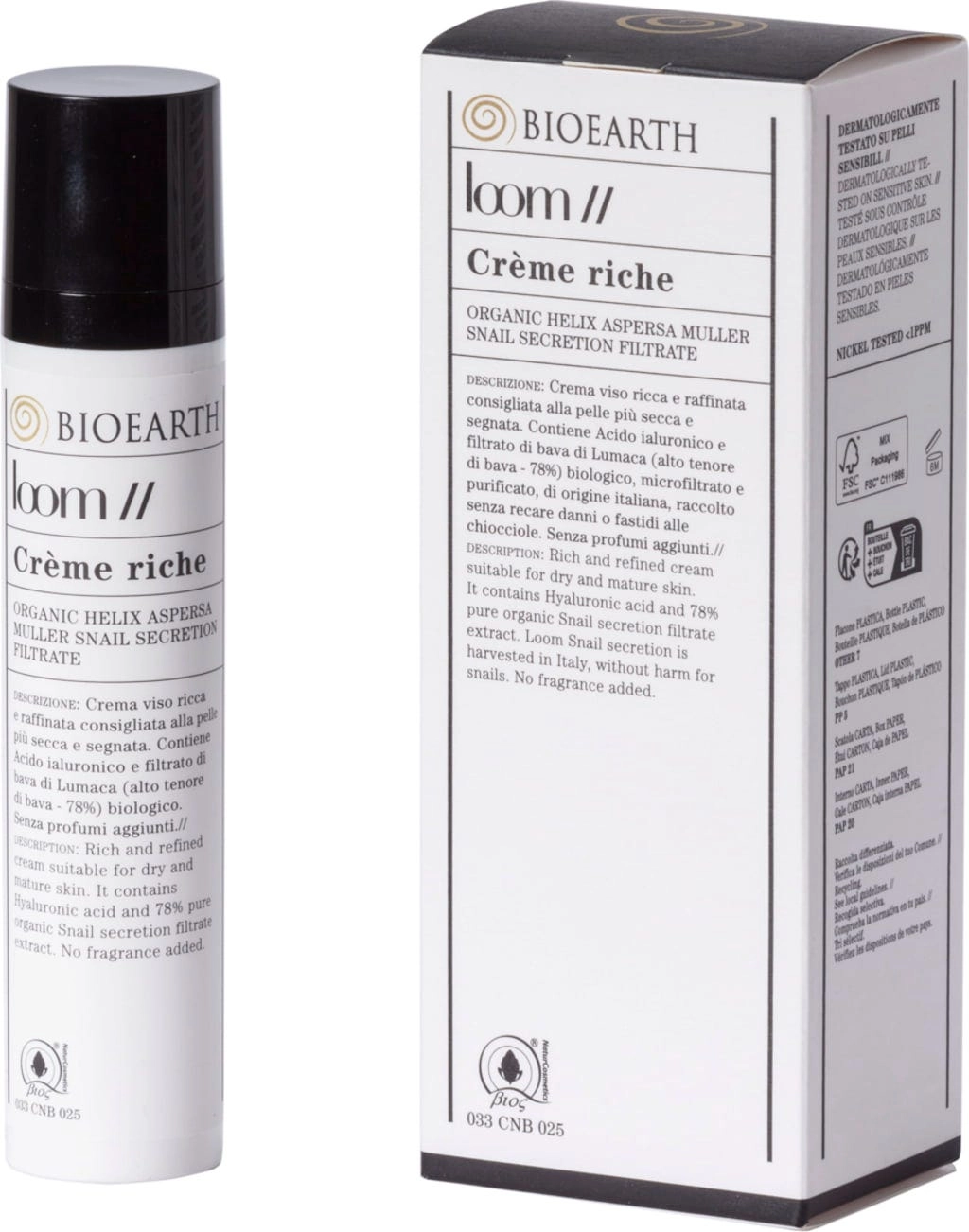 BIOEARTH Loom Créme Riche - 50 ml