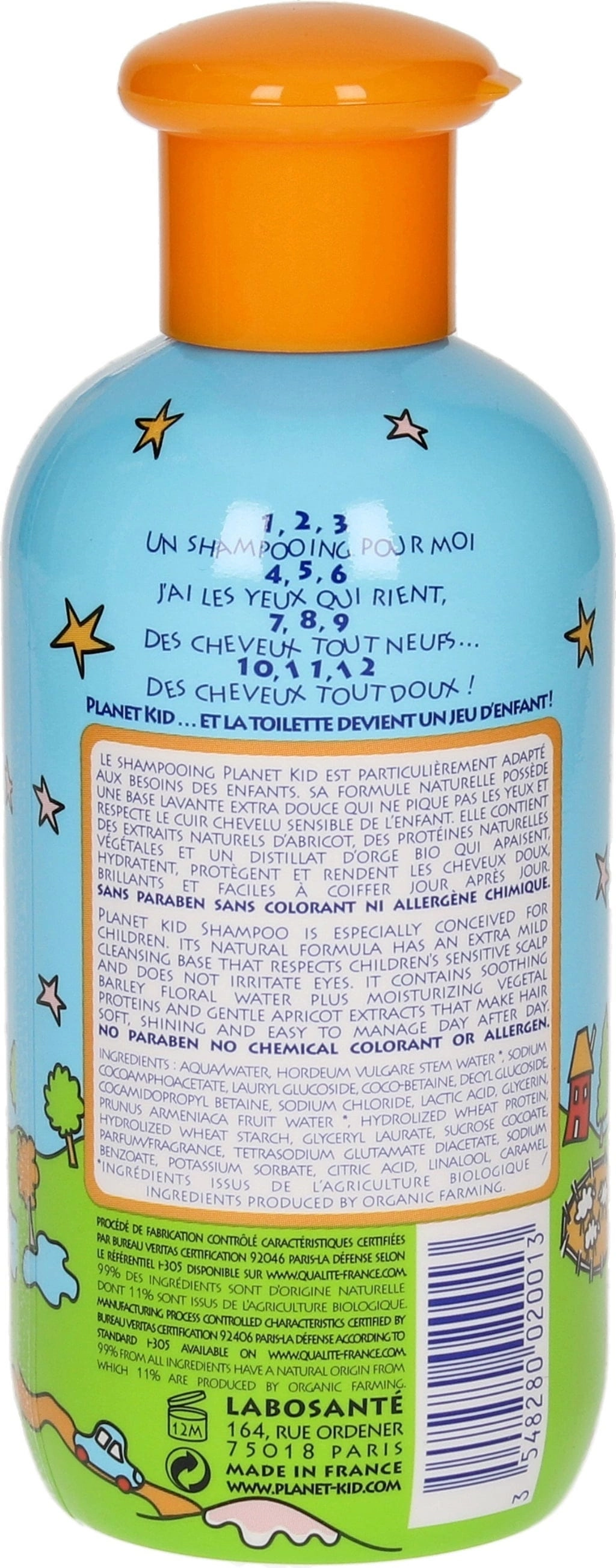 Planet Kid 2in1 Brightness Apricot Shampoo - 200 ml