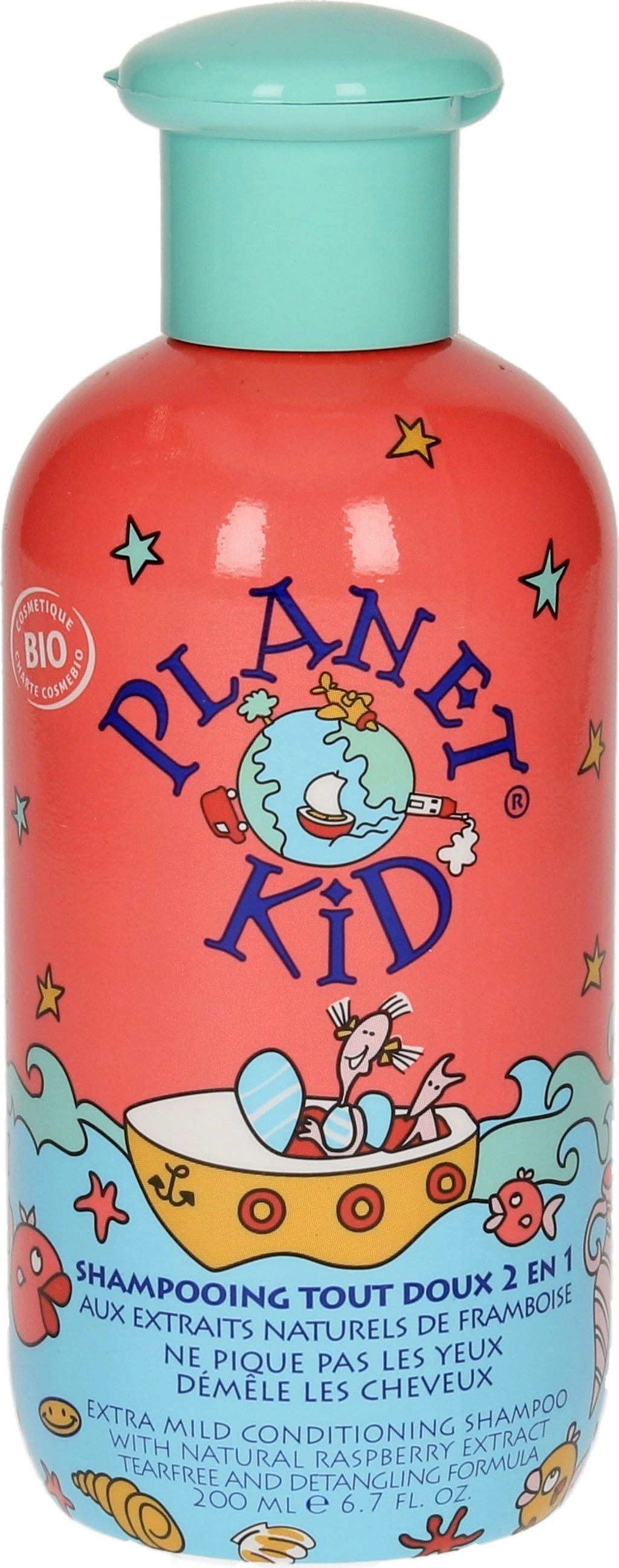 Planet Kid 2in1 Tangle Free Raspberry Shampoo - 200 ml