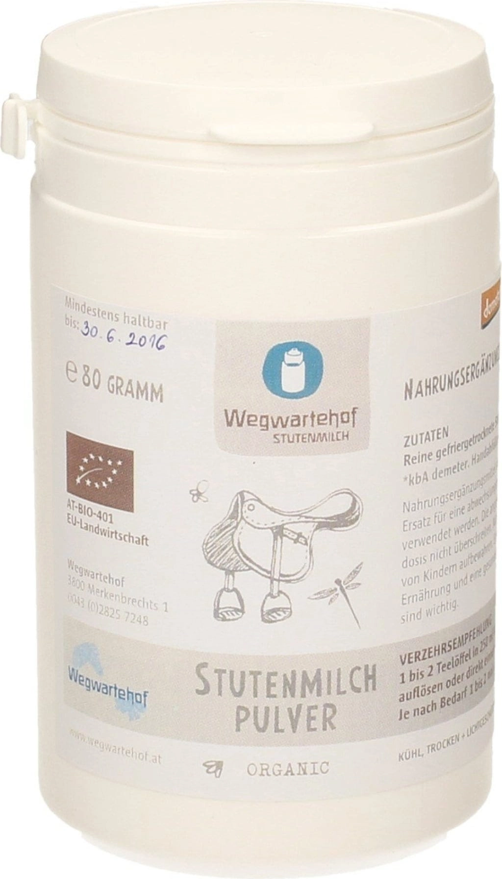 Wegwartehof Demeter BIO Stutenmilchpulver - 80 g
