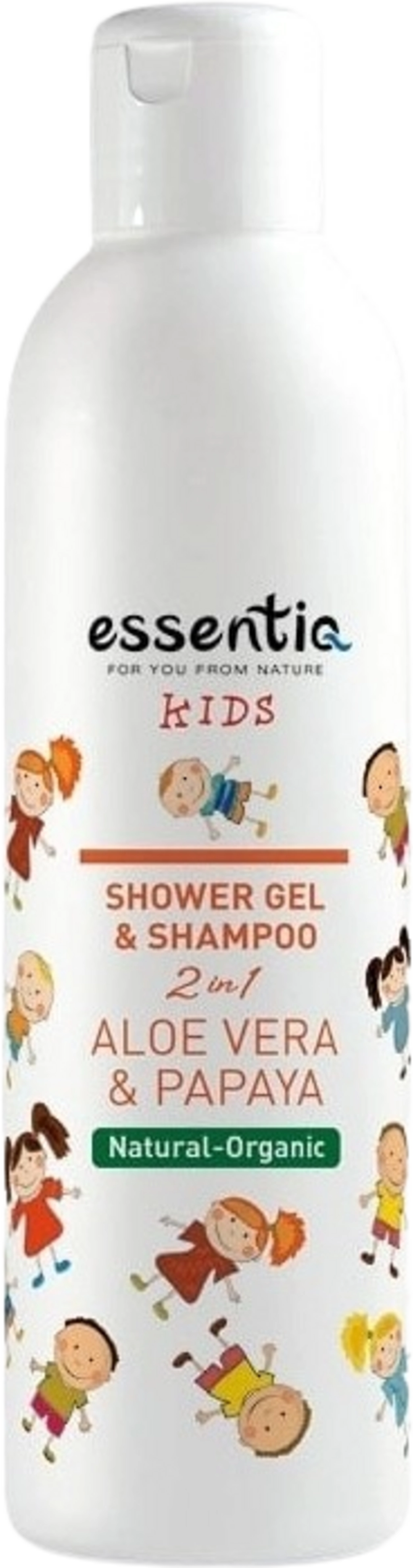Essentiq KIDS 2in1 Aloe Vera & Papaya Shower Gel & Shampoo - 250 ml