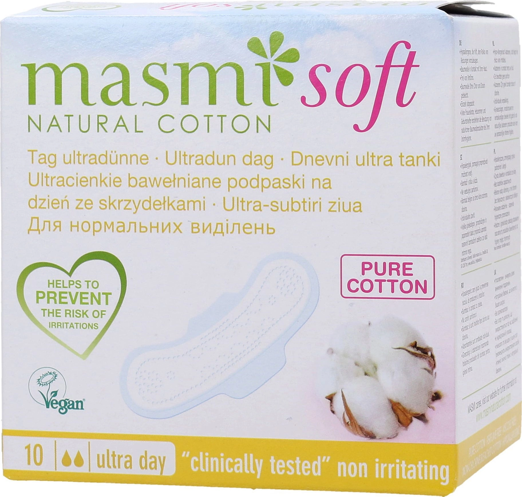 masmi Ultradünne Binden mit Flügeln - Tag